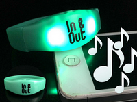 Pulseras LED por sonido Pulseras LED por sonido