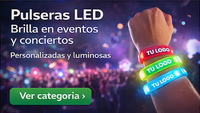 pulseras LED personalizadas para eventos
