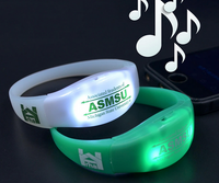 Pulseras LED sonido discotecas