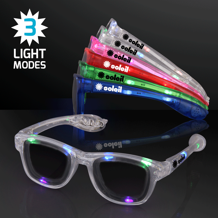 gafas LED personalizadas para discotecas